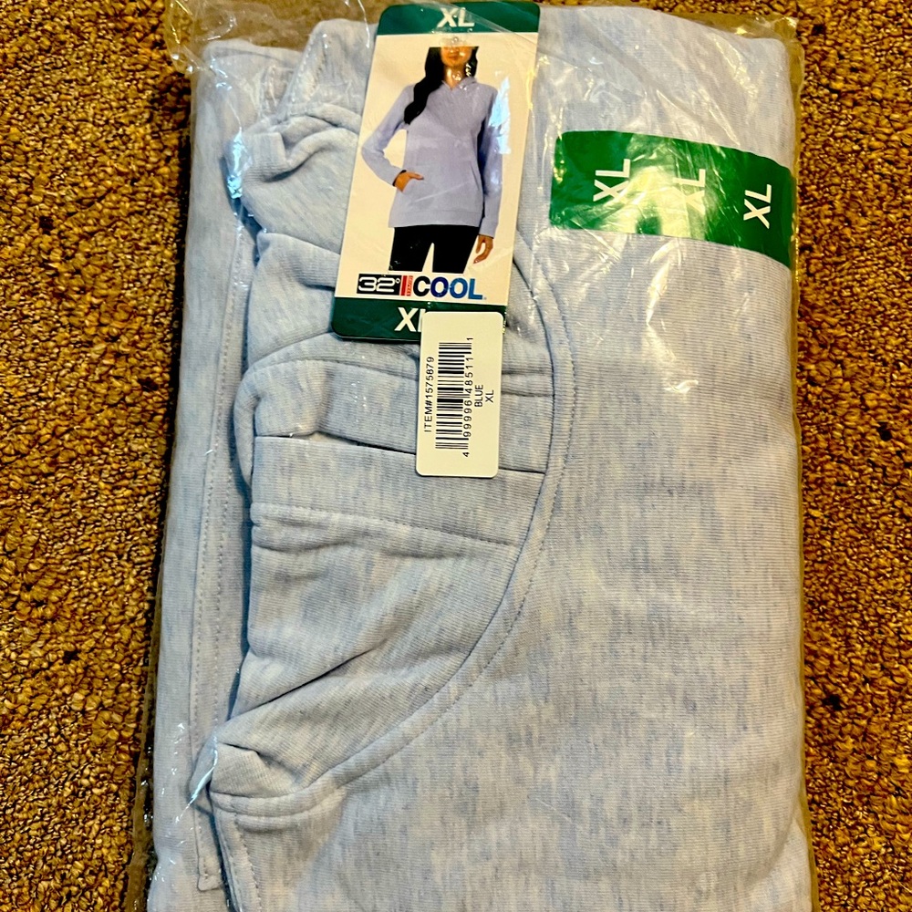 NWT 32 Degree Cool Ladies Hoodie Blue XL - sealed new